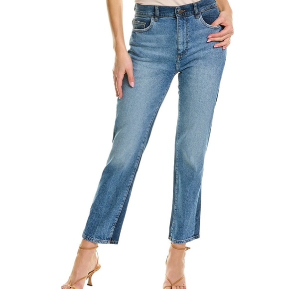 DL1961 Patti Straight High Rise Vintage Ankle Denim Jeans twilight hour Size 27 - Picture 1 of 10